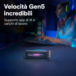 Crucial T710 4 TB M.2 PCI Express 5.0 NVMe - Vista aggiuntiva 3