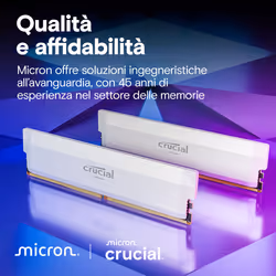 Crucial Pro OC memoria 64 GB 2 x 32 GB DDR5 6400 MHz - Vista aggiuntiva 6