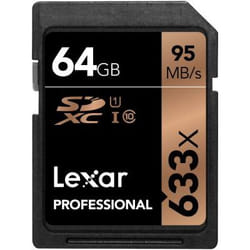 Lexar Professional 633x SDHC/SDXC UHS-I 64GB Classe 10