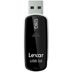 Lexar JumpDrive S37 128GB unità flash USB USB tipo A 3.2 Gen 1 (3.1 Gen 1) Nero, Bianco