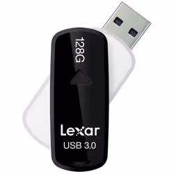 Lexar JumpDrive S37 128GB unità flash USB USB tipo A 3.2 Gen 1 (3.1 Gen 1) Nero, Bianco