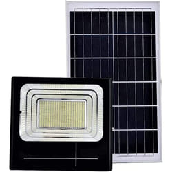 BES - Faro Led 200w Con Pannello Solare Luce Fredda Faretto Led Casa Giardino Esterno