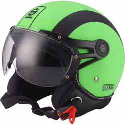 SPARCO Casco moto SP501 taglia XL con visiera antigraffio verde e nero