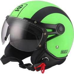 Sparco - Casco moto SP501 taglia xl con visiera antigraffio verde e nero