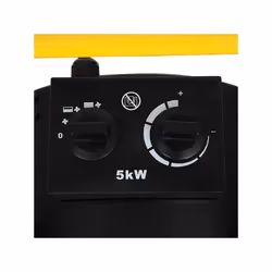 Velleman STN5000R stufetta elettrica Interno Nero, Giallo 5000 W Riscaldatore ambiente elettrico con ventilatore - Vista aggiuntiva 5