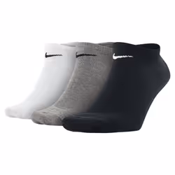 Nike Value No-Show Fantasmini Nero, Grigio, Bianco