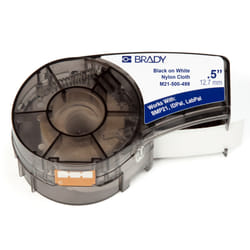 Brady M21-500-499 etichetta per stampante Nero, Bianco Etichetta per stampante autoadesiva