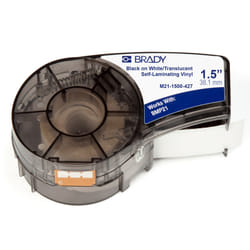 Brady M21-1500-427 etichetta per stampante Translucent, Bianco Etichetta per stampante autoadesiva