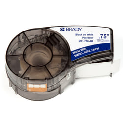 Brady M21-750-488 etichetta per stampante Nero, Bianco Etichetta per stampante autoadesiva