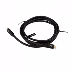 V7 Cavo USB nero da USB-C maschio a USB-C maschio 2m 6.6ft - Vista aggiuntiva 5