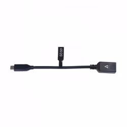 V7 Cavo USB nero da USB 3.0 A femmina a USB-C maschio 0.3m 1ft - Vista aggiuntiva 4