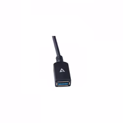 V7 Cavo USB nero da USB 3.0 A femmina a USB-C maschio 0.3m 1ft - Vista aggiuntiva 5