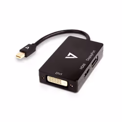 V7 Adattatore Mini DisplayPort (m) a DisplayPort, HDMI o DVI (f), 0,1 m, Mini DisplayPort, DisplayPort / DVI / HDMI, Maschio, ...