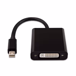 V7 Adaptador negro de vídeo con conector Mini DisplayPort macho a DVI-I hembra, Mini DisplayPort, DVI, Maschio, Femmina, Nero ...