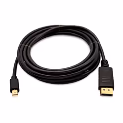 V7 3 m 10 piedi Mini-Displayport (m) a Displayport (m), nero, 3 m, Mini DisplayPort, DisplayPort, Maschio, Maschio, Nero