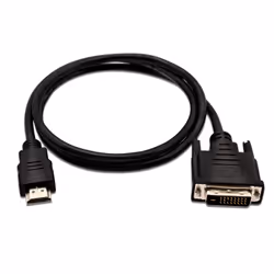 V7 1 m 3,3 piedi HDMI (m) a DVI-D Dual Link (m), nero, 1 m, HDMI tipo A (Standard), DVI-D, Maschio, Maschio, Rame