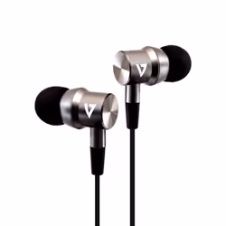 V7 Auricolari stereo con isolamento acustico di 3,5 mm con microfono in linea, iPad, iPhone, mp3, iPod, iPad, tablet, smartph ...