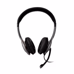 V7 HU521-2EP cuffia e auricolare Cablato A Padiglione Ufficio Nero, Argento - Vista aggiuntiva 6
