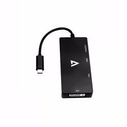 V7 V7UC-DPHDVGADVI-BLK adattatore grafico USB 3840 x 2160 Pixel Nero - Vista aggiuntiva 2