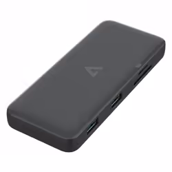 V7 UCMINIDOCKDUAL-PT, Docking, USB 3.2 Gen 1 (3.1 Gen 1) Type-C, 100 W, 10,100,1000 Mbit/s, Nero, MicroSD (TransFlash), SD