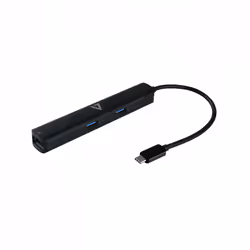 V7 UCMINIDOCK-PT, Docking, USB 3.2 Gen 1 (3.1 Gen 1) Type-C, 100 W, 10,100,1000 Mbit/s, Nero, 5 Gbit/s