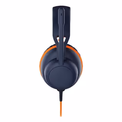 V7 Safe Sound2 Education Headset - Stereo - Mini-telefono (3,5 mm) - USB-A - USB-C - Cablato - On-ear - Binaurale - Circumaurale - Cavo da 6 piedi - Controller in linea - Uscita acustica configurabile - Cancellazione del rumore - Microfono bidirezionale - Archetto imbottito regolabile e cuscinetti auricolari - Costruzione antimicrobica - Blu e arancione - Vista aggiuntiva 4