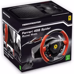 Thrustmaster Ferrari 458 Spider Nero, Rosso Sterzo + Pedali Xbox One - Vista aggiuntiva 4