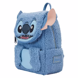 Loungefly Stitch zaino Zaino casual Blu Felpato, Poliuretano - Vista aggiuntiva 5