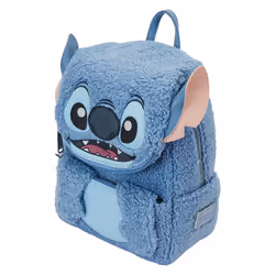 Loungefly Stitch zaino Zaino casual Blu Felpato, Poliuretano - Vista aggiuntiva 6