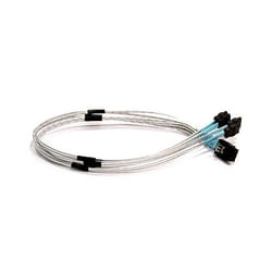 Supermicro IPASS to 4 SATA Cross-over Cable, 50cm, Pb-free cavo SATA 0,5 m Argento