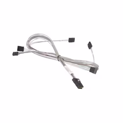 Supermicro CBL-0343L-01, MiniSAS SFF-8087, 4x SATA, Maschio/Maschio, Argento