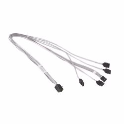 Supermicro MiniSAS / 4 SATA 0.55 m 0,55 m Grigio, Bianco