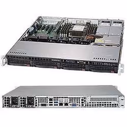 Supermicro CSE813MFTQC-R407CB, Rack (1U), Nero, 4 ventola(e), SATA, Serial Attached SCSI (SAS), HDD & SSD, 400 W