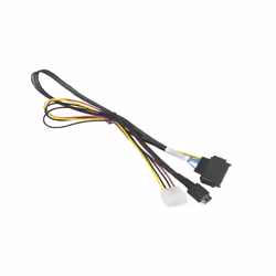 Supermicro CBL-SAST-0956, 0,55 m, SFF-8611, SFF-8639, Maschio, Nero, Rosso, Giallo