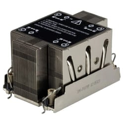 Supermicro SNK-P0078P sistema di raffreddamento per computer Processore Dissipatore di calore/Radiatore Nero, Acciaio inox