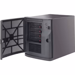Supermicro CSE-721TQ-350B, Mini Tower, Server, Nero, Mini-ITX, 1U, Ventola estrattore fumi, HDD, Rete, Potenza