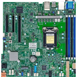 Supermicro MBD-X12STH-F-B, Intel, LGA 1200 (Socket H5), Intel® Pentium®, Intel® Xeon®, E-2300, LGA 1200 (Socket H5), DDR4-SDR ...