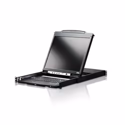 ATEN CL5800N, 48,3 cm (19"), 1280 x 1024 Pixel, LCD, VGA, USB, PS/2, 28 W, 100 - 240 V