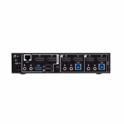 ATEN Switch KVMP™ a 2 porte USB 3.0 con DisplayPort 8K e doppio schermo (cavi inclusi) - Vista aggiuntiva 3