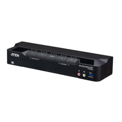 ATEN Switch KVMP™ a 4 porte USB 3.0 con DisplayPort 8K e doppio schermo (cavi inclusi)