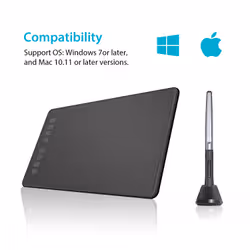 HUION H950P tavoletta grafica Nero 5080 lpi (linee per pollice) 220 x 137 mm USB - Vista aggiuntiva 3