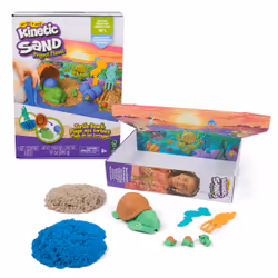 Kinetic Sand Project Planet Turtle Beach, Sabbia cinetica per bambini, 3 anno/i, Multicolore