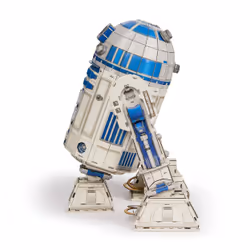 4D Build, kit di modellismo in cartoncino di R2-D2 di Star Wars da 201 pezzi | Decorazione da tavolo giocattolo Star Wars | Giocattoli da costruzione | Kit di modellismo 3D per adulti e ragazzi dai 12 anni in su - Vista aggiuntiva 7