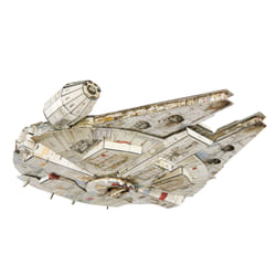 4D Build, kit di modellismo 3D Millennium Falcon di Star Wars da 223 pezzi | Decorazione da tavolo giocattolo Star Wars | Giocattoli da costruzione | Kit di modellismo in cartoncino per adulti e ragazzi dai 12 anni in su