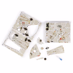 4D Build, kit di modellismo 3D Millennium Falcon di Star Wars da 223 pezzi | Decorazione da tavolo giocattolo Star Wars | Giocattoli da costruzione | Kit di modellismo in cartoncino per adulti e ragazzi dai 12 anni in su - Vista aggiuntiva 4