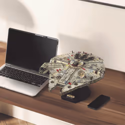 4D Build, kit di modellismo 3D Millennium Falcon di Star Wars da 223 pezzi | Decorazione da tavolo giocattolo Star Wars | Giocattoli da costruzione | Kit di modellismo in cartoncino per adulti e ragazzi dai 12 anni in su - Vista aggiuntiva 5