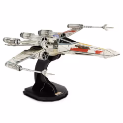 4D Build, kit di modellismo 3D T-65 X-Wing Starfighter di Star Wars da 160 pezzi | Decorazione da tavolo giocattolo Star Wars ...