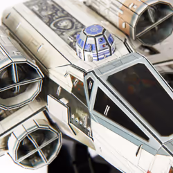4D Build, kit di modellismo 3D T-65 X-Wing Starfighter di Star Wars da 160 pezzi | Decorazione da tavolo giocattolo Star Wars | Giocattoli da costruzione | Kit di modellismo in cartoncino per adulti e ragazzi dai 12 anni in su - Vista aggiuntiva 5