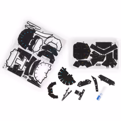 4D Build, kit di modellismo 3D in cartoncino di Darth Vader Star Wars da 83 pezzi | Decorazione da tavolo giocattolo Star Wars | Giocattoli da costruzione | Kit di modellismo in cartoncino per adulti e ragazzi dai 12 anni in su - Vista aggiuntiva 4