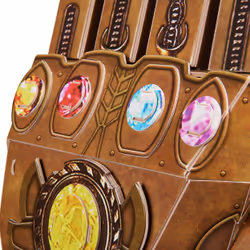 4D Build, puzzle 3D di modellismo Marvel Guanto dell'Infinito da 142 pezzi con supporto | Decorazione da tavolo di Thanos | Giocattoli da costruzione | Puzzle 3D per adulti e ragazzi dai 12 anni in su - Vista aggiuntiva 5